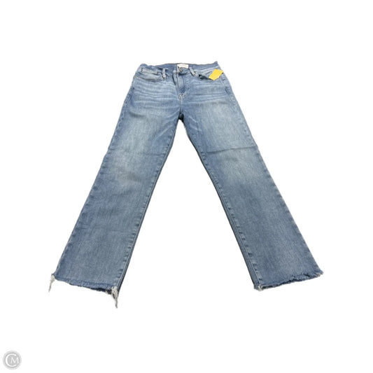 Jeans Skinny By Frame In Blue Denim, Size: 8