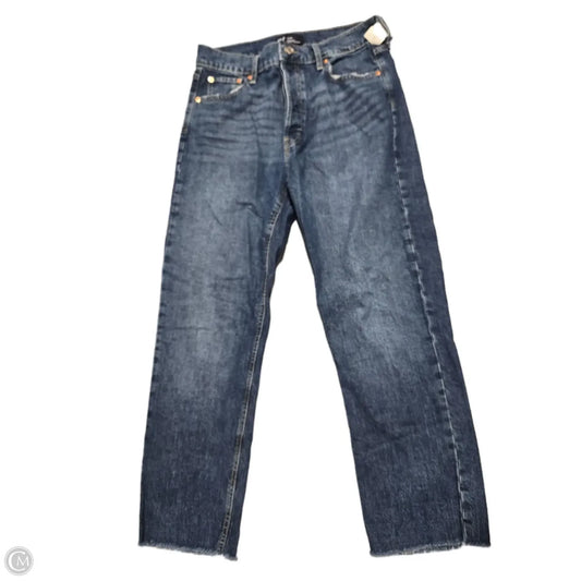 Jeans Straight By Gap In Blue Denim, Size: 10