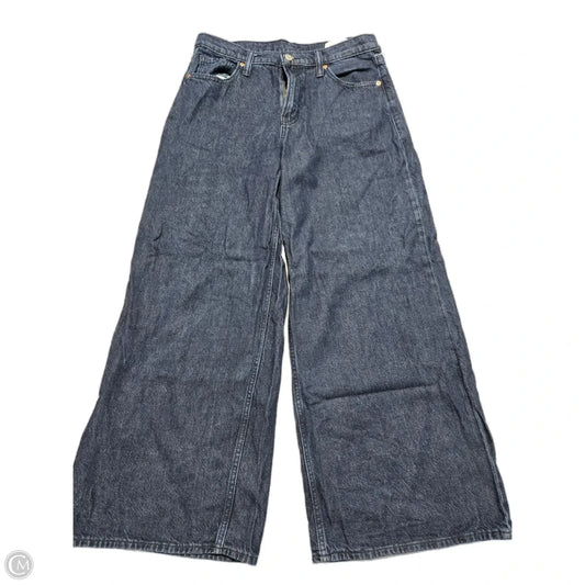 Jeans Wide Leg By Gap In Blue Denim, Size: 8