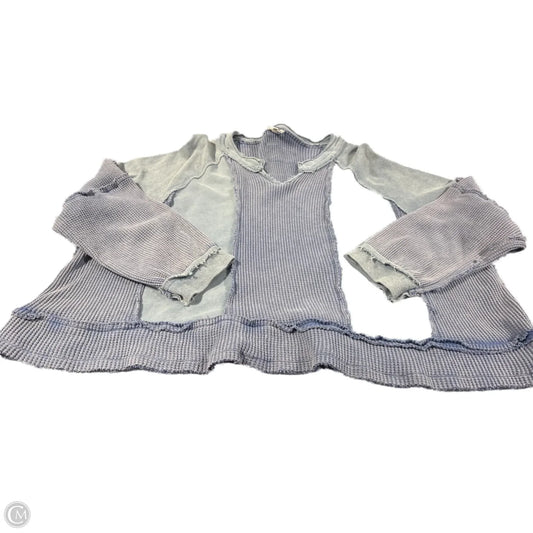 Top Long Sleeve By Pol In Blue, Size: M