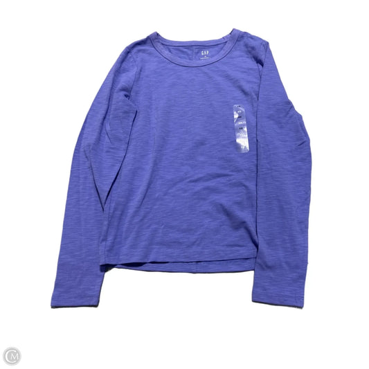 Top Long Sleeve Basic By Gap In Purple, Size: Xs