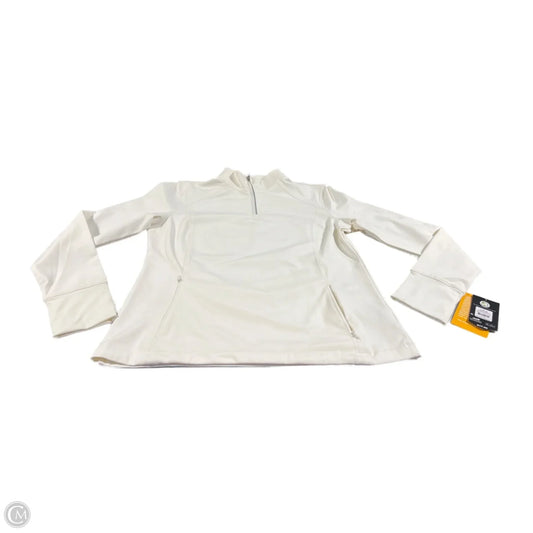 Athletic Jacket By Avia In Cream, Size: L
