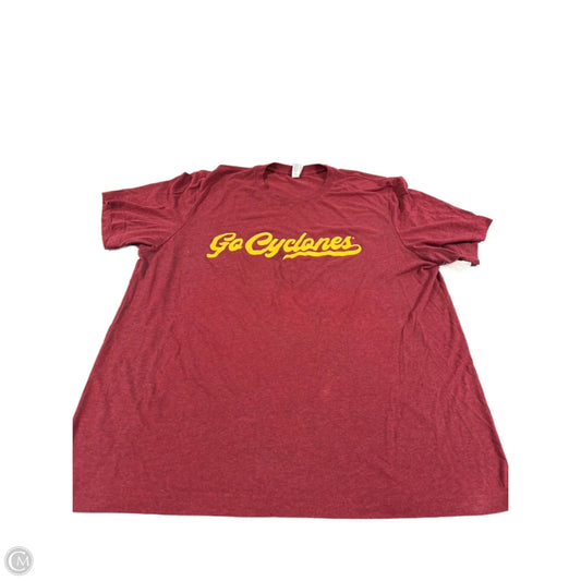 Top Short Sleeve Basic By Canvas In Red, Size: Xl