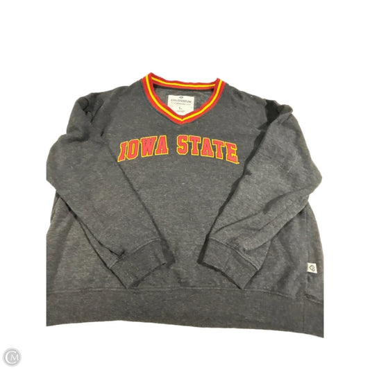 Top Long Sleeve Basic By Colosseum In Grey, Size: L