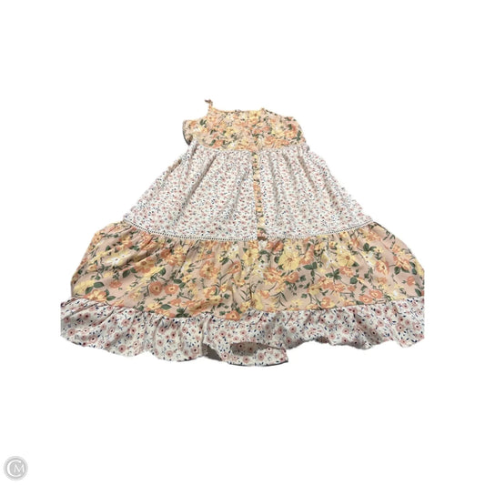 Dress Casual Midi By Bogs In Floral Print, Size: M