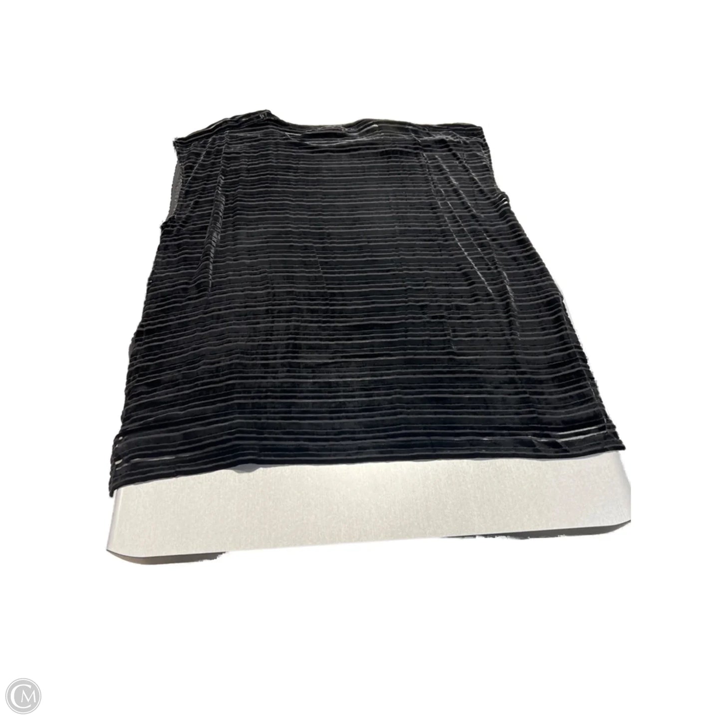 Top Short Sleeve By Eileen Fisher In Black, Size: 3x