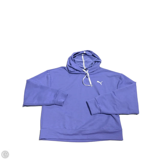 Sweatshirt Hoodie By Puma In Purple, Size: S