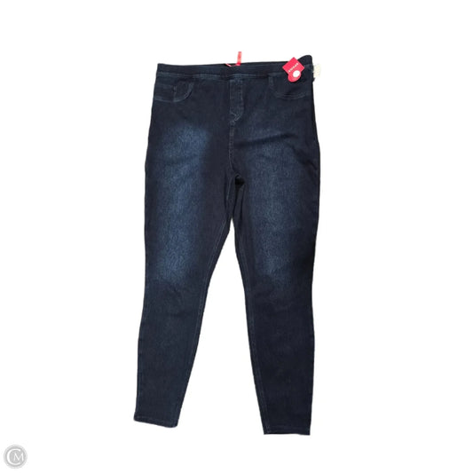 Jeans Skinny By Spanx In Blue Denim, Size: 3x