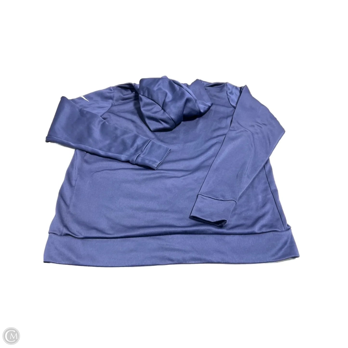 Sweatshirt Hoodie By Nike In Navy, Size: L