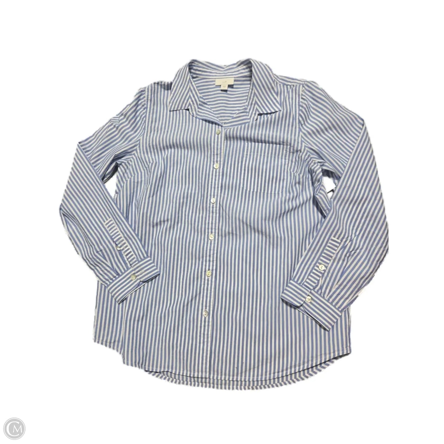 Top Long Sleeve By J. Jill In Striped Pattern, Size: S