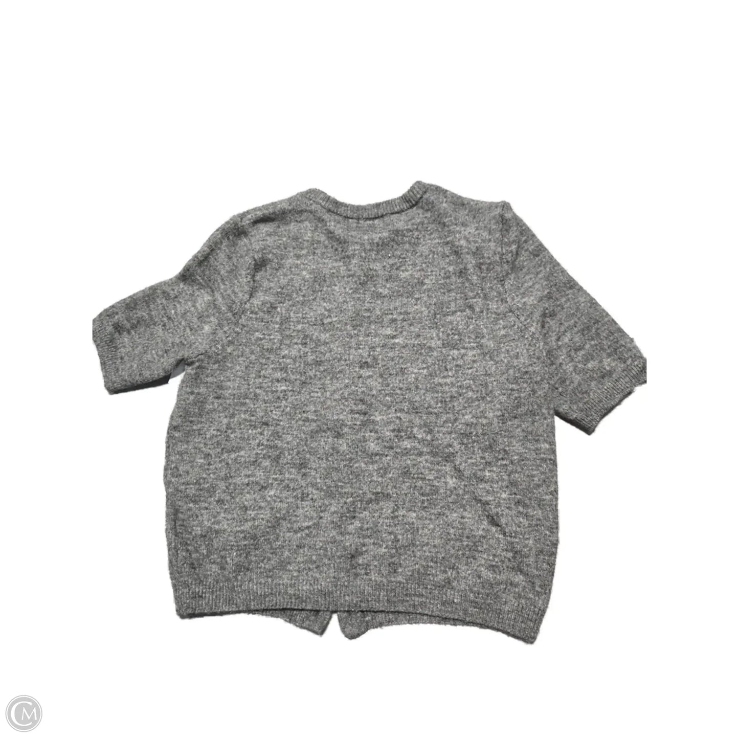 Sweater Short Sleeve By H&m In Grey, Size: L