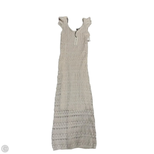 Dress Casual Maxi By Freshman In Cream, Size: M