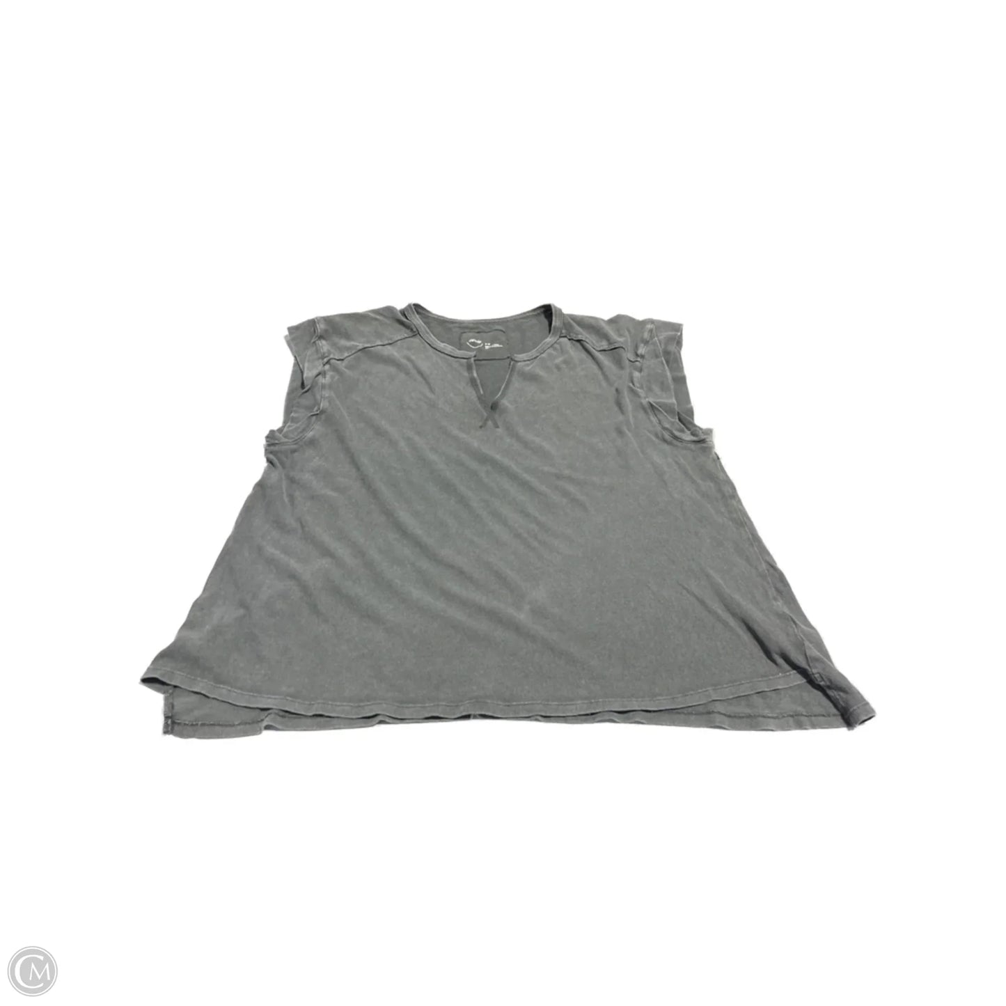 Top Short Sleeve By Aerie In Grey, Size: M