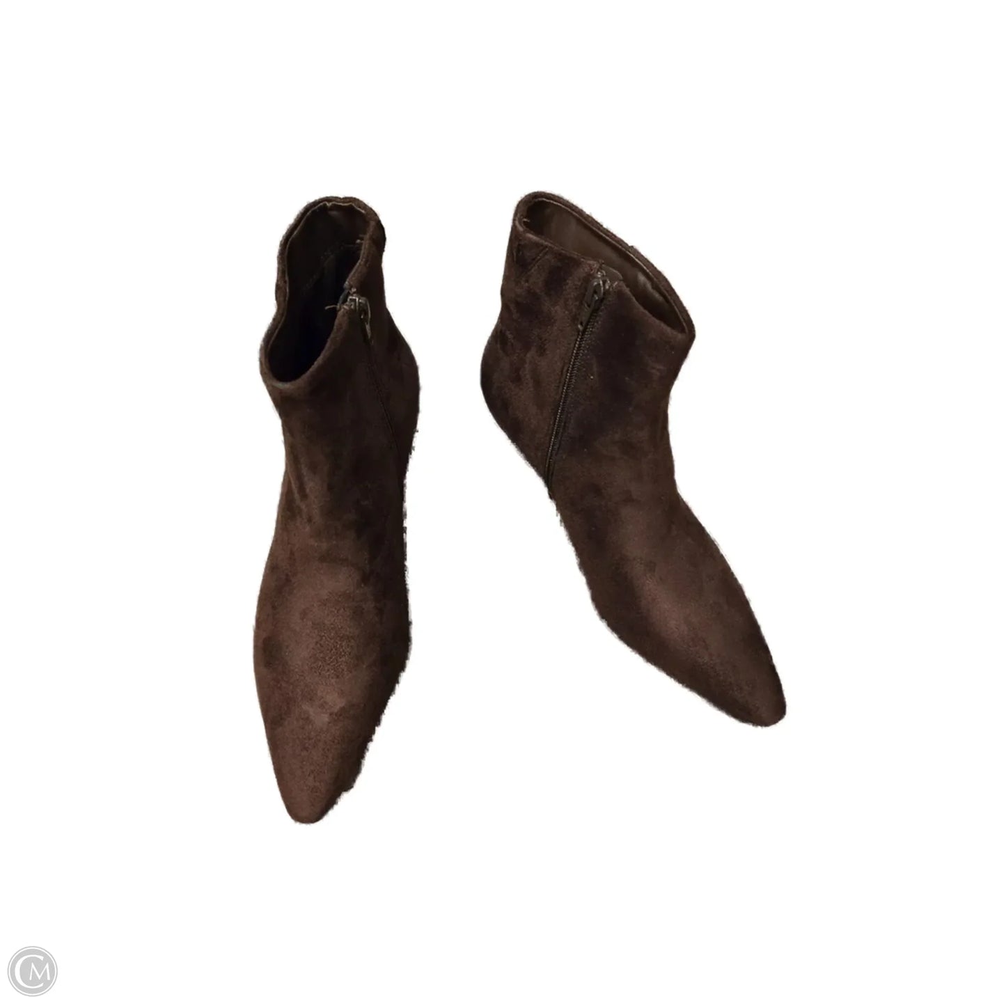 Boots Ankle Heels By Universal Thread In Brown, Size: 9.5
