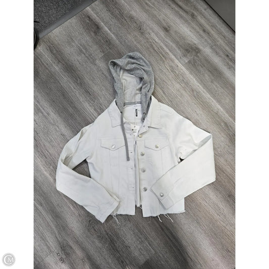 Jacket Denim By Risen In White, Size: L