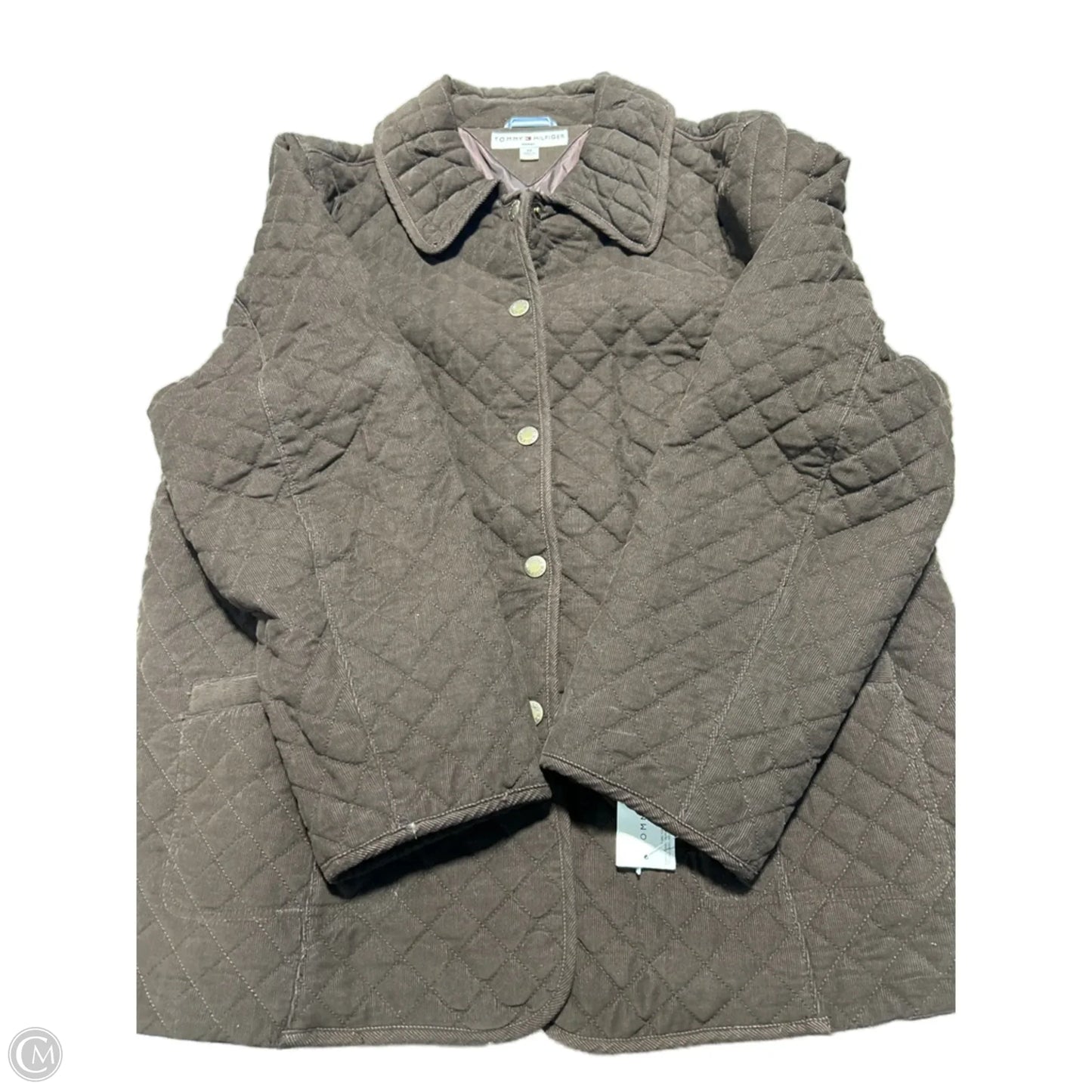 Coat Puffer & Quilted By Tommy Hilfiger In Brown, Size: 2x