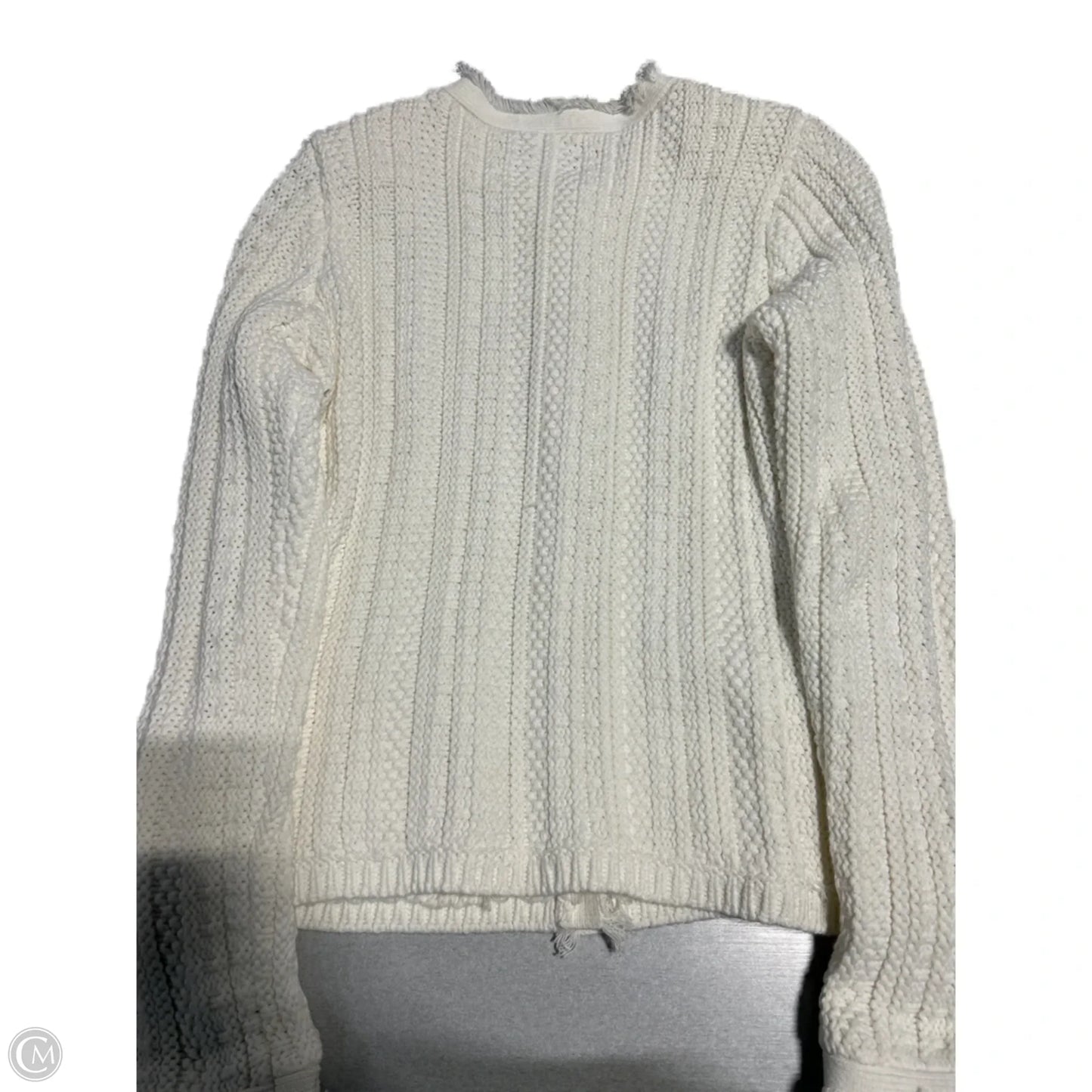 Cardigan By Express In Cream, Size: M