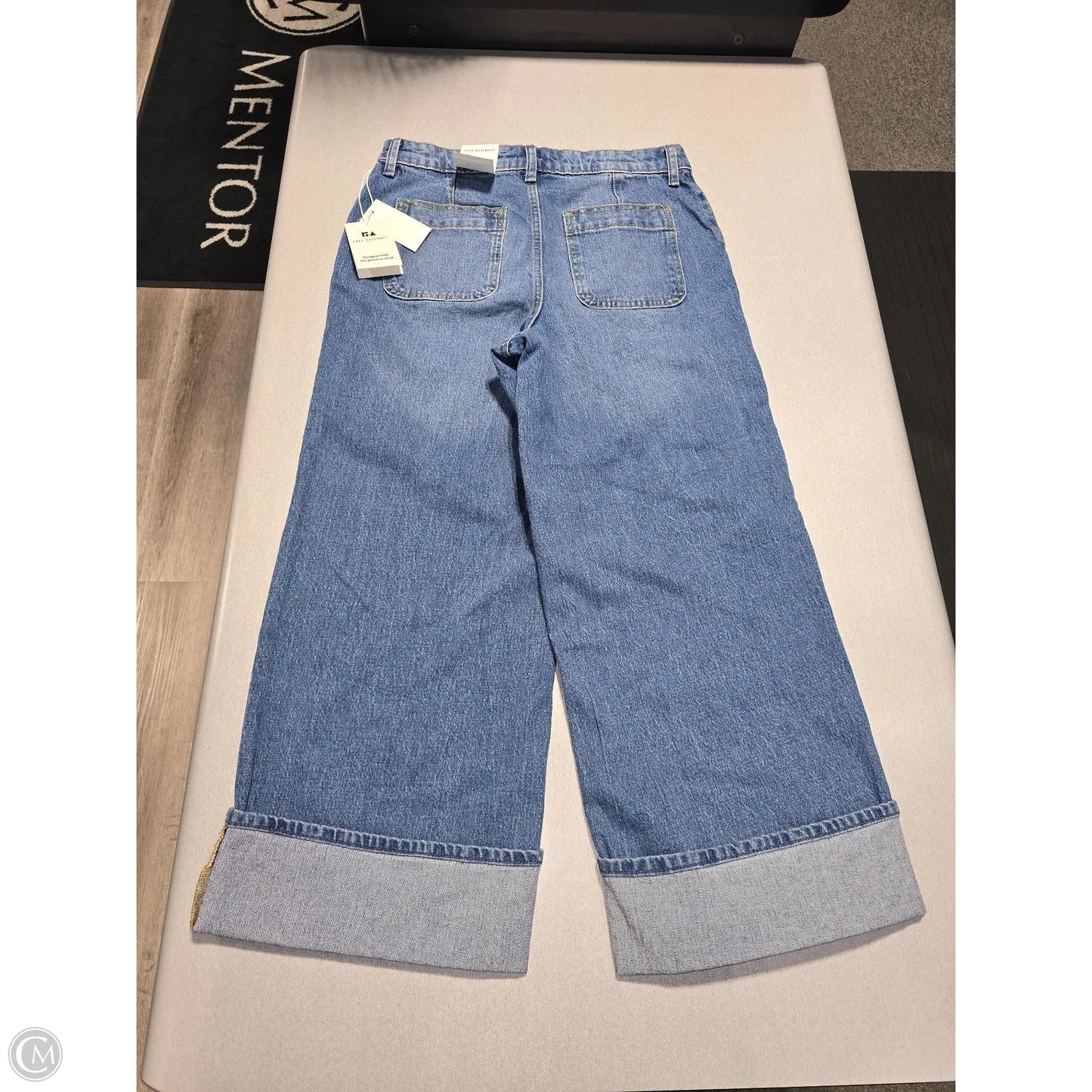Jeans Wide Leg By Free Assembly In Blue Denim, Size: 10