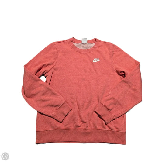 Top Long Sleeve By Nike In Coral, Size: Xs