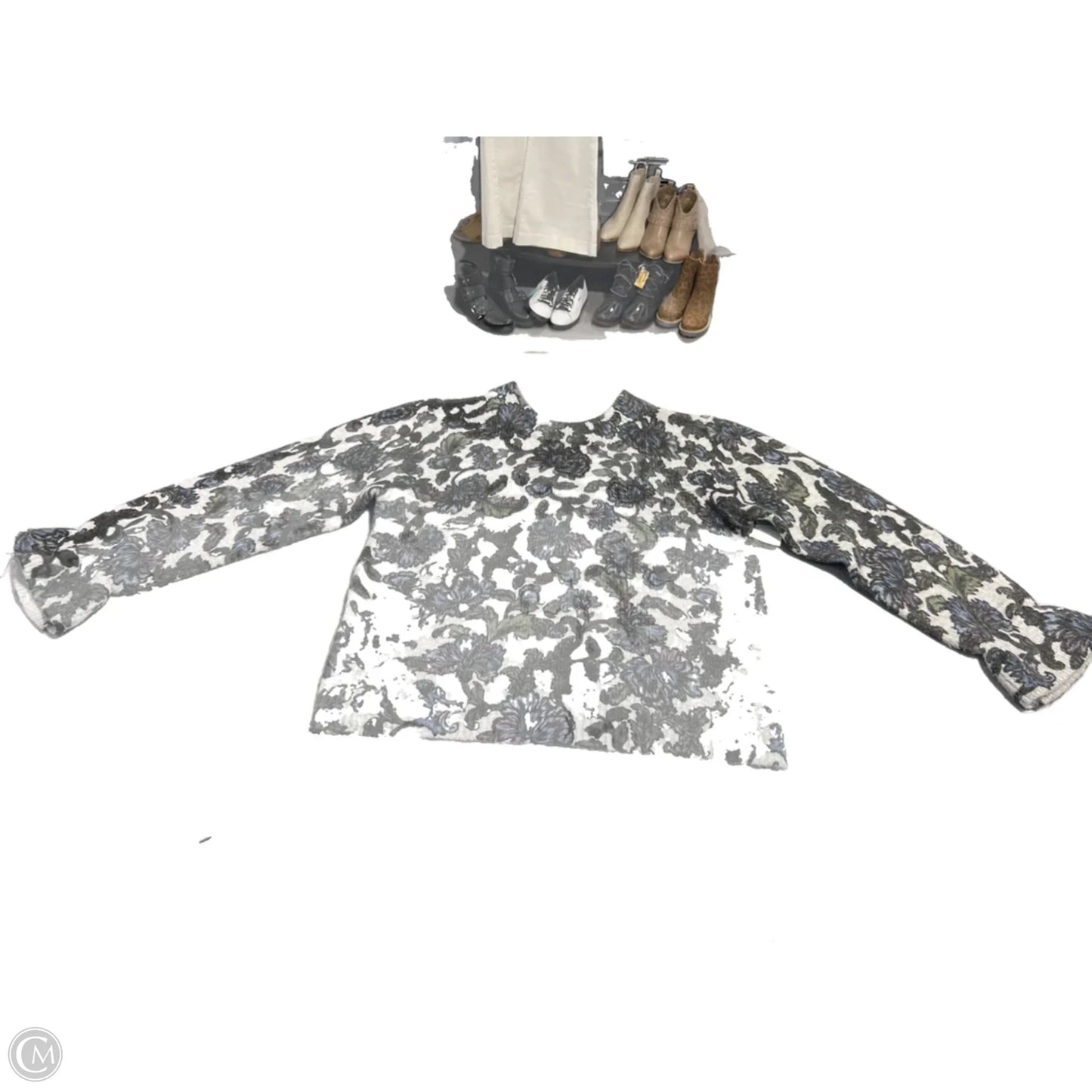 Sweater By Democracy In Floral Print, Size: M