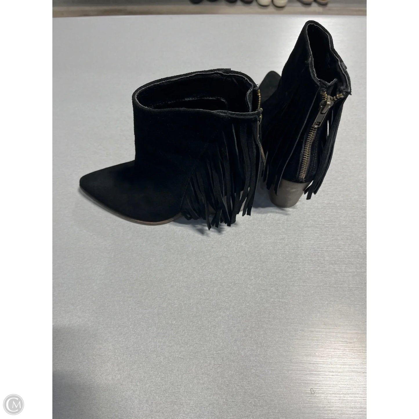 Boots Ankle Flats By Steve Madden In Black, Size: 7