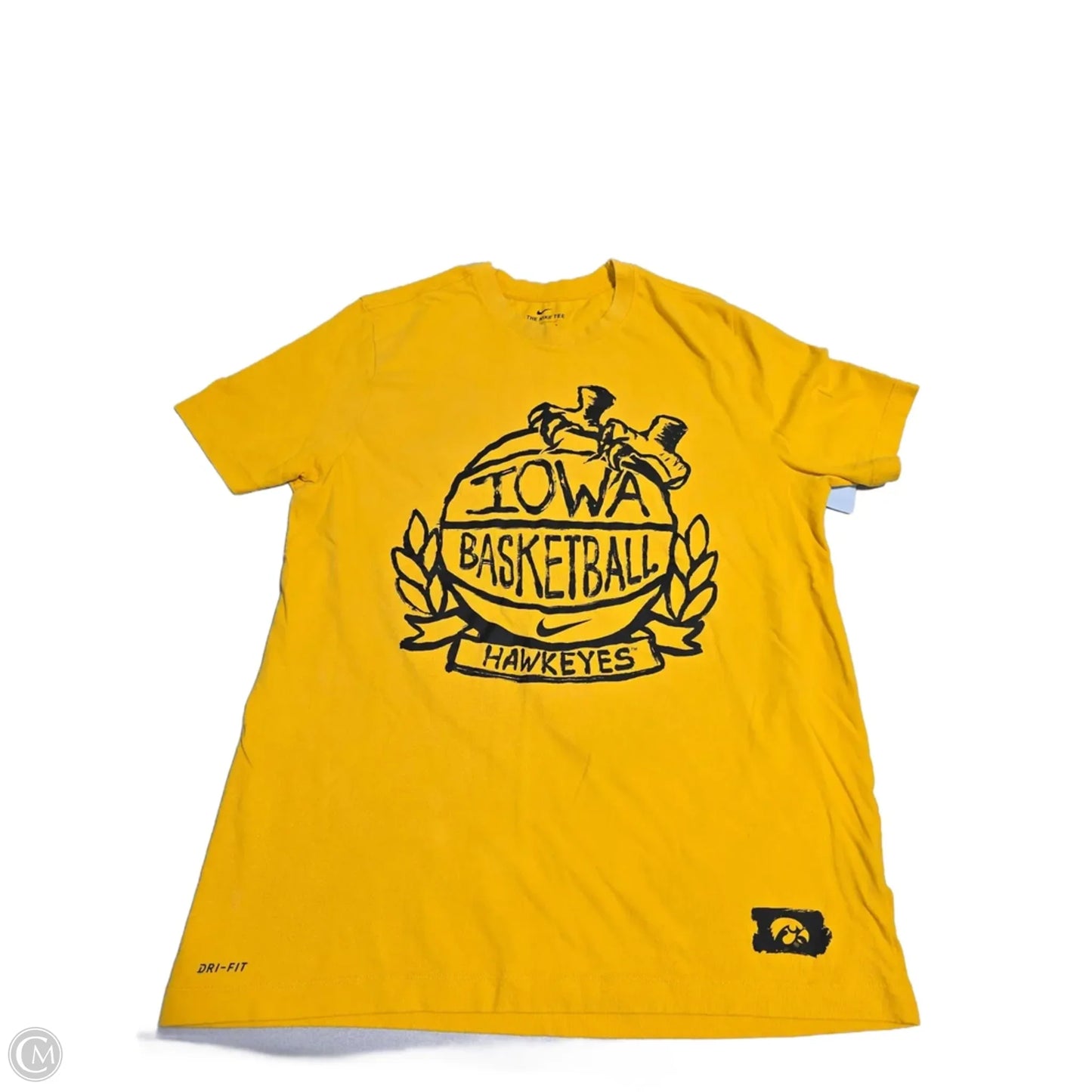 Top Short Sleeve Basic By Nike In Yellow, Size: L