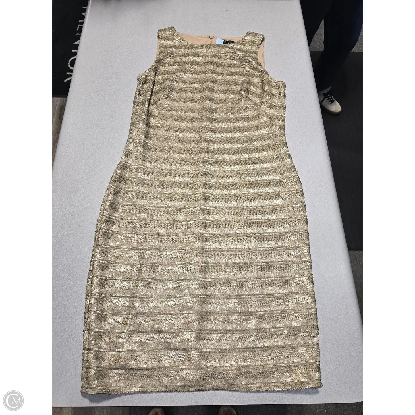 Dress Casual Short By Lauren By Ralph Lauren In Gold, Size: L