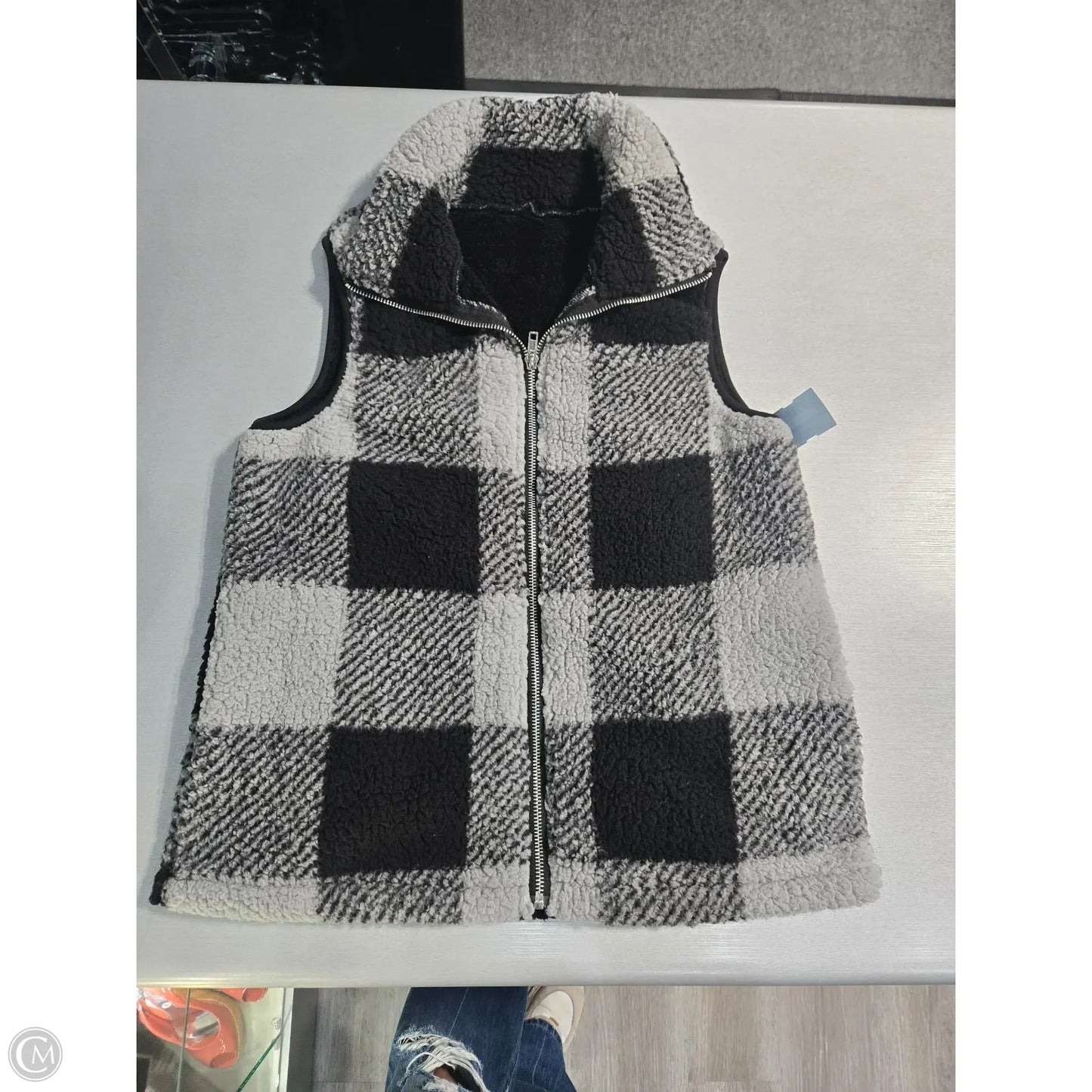 Vest Fleece By Cmc In Plaid Pattern, Size: S