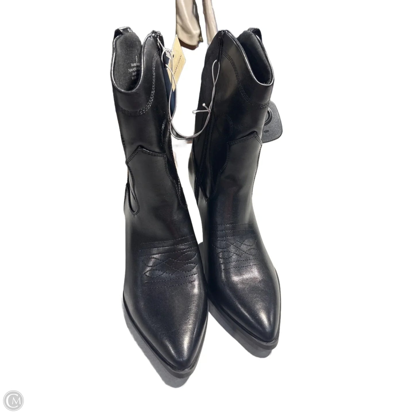 Boots Ankle Heels By Universal Thread In Black, Size: 9