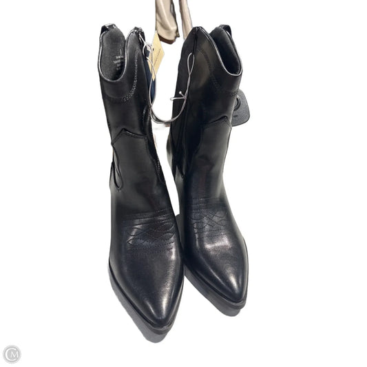 Boots Ankle Heels By Universal Thread In Black, Size: 9