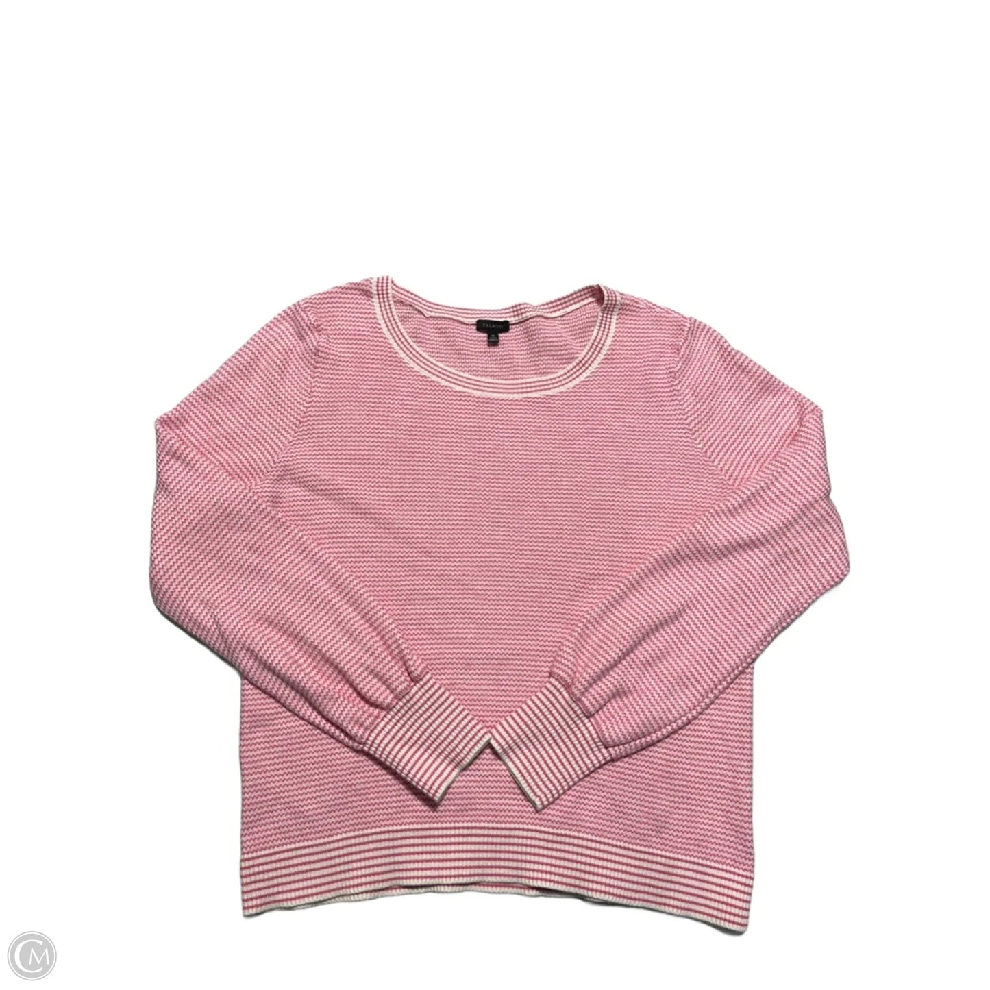 Top Long Sleeve By Talbots In Pink, Size: Xl