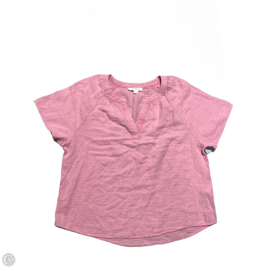 Top Short Sleeve By Beachlunchlounge In Pink, Size: M