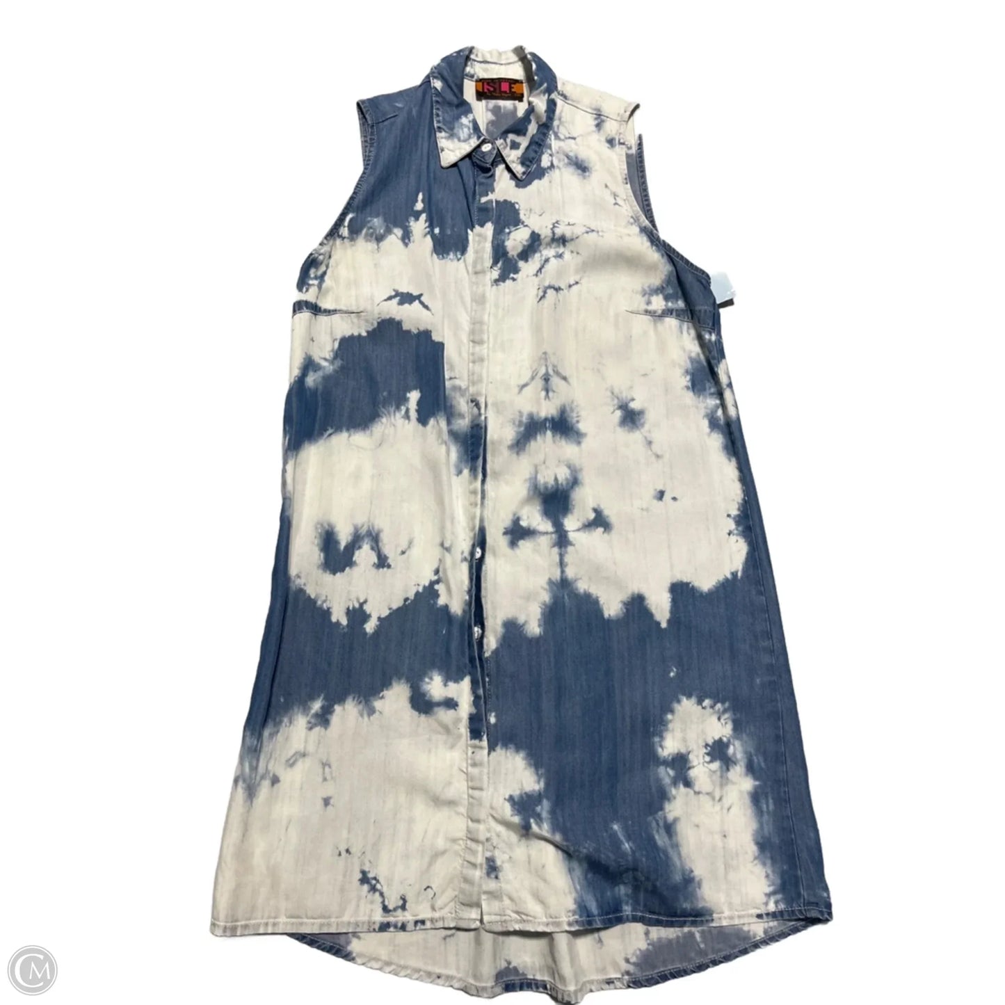 Dress Casual Midi By Cmc In Tie Dye Print, Size: Xs