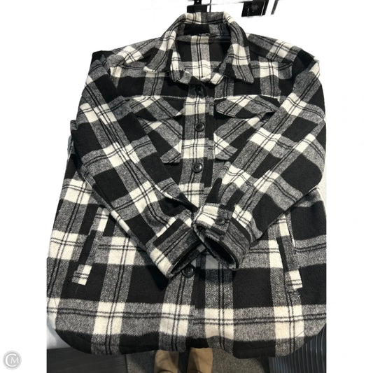 Coat Other By Members Mark In Plaid Pattern, Size: S