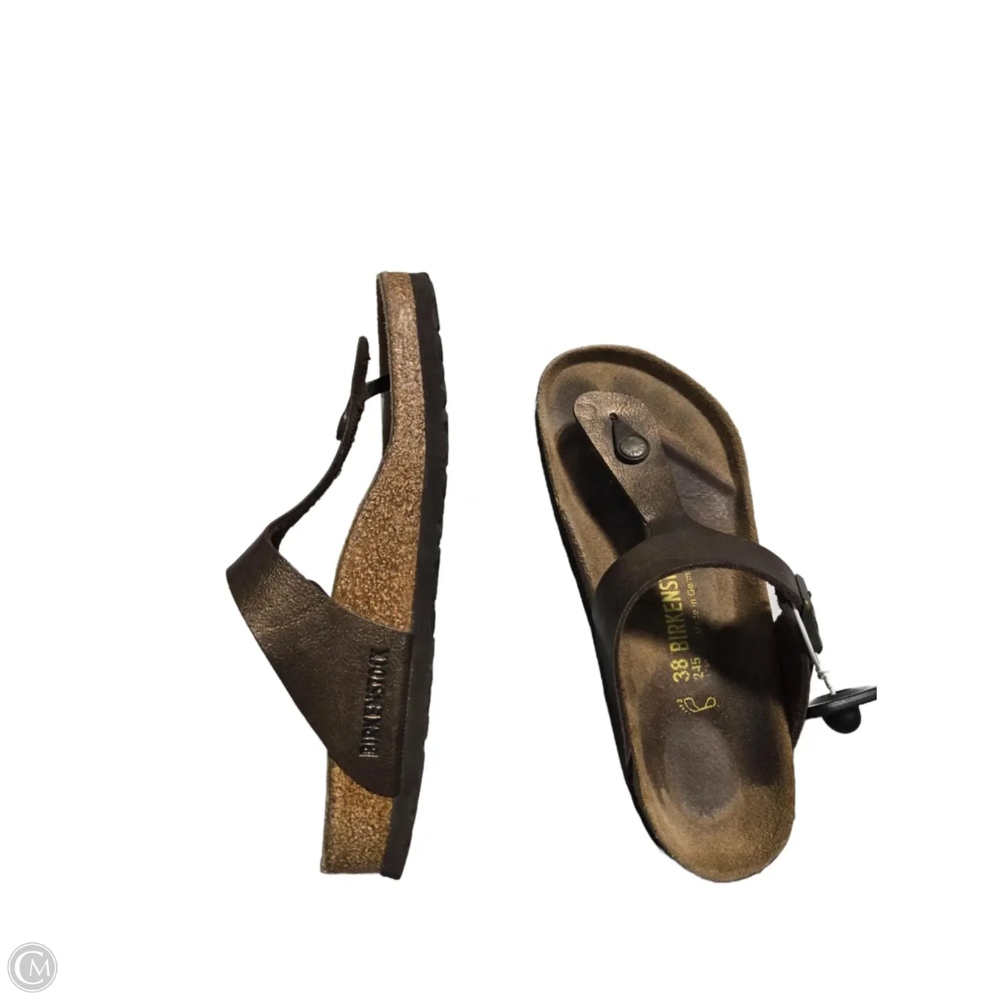 Sandals Flats By Birkenstock In Brown, Size: 7