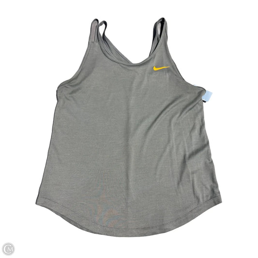 Athletic Tank Top By Nike In Grey, Size: S