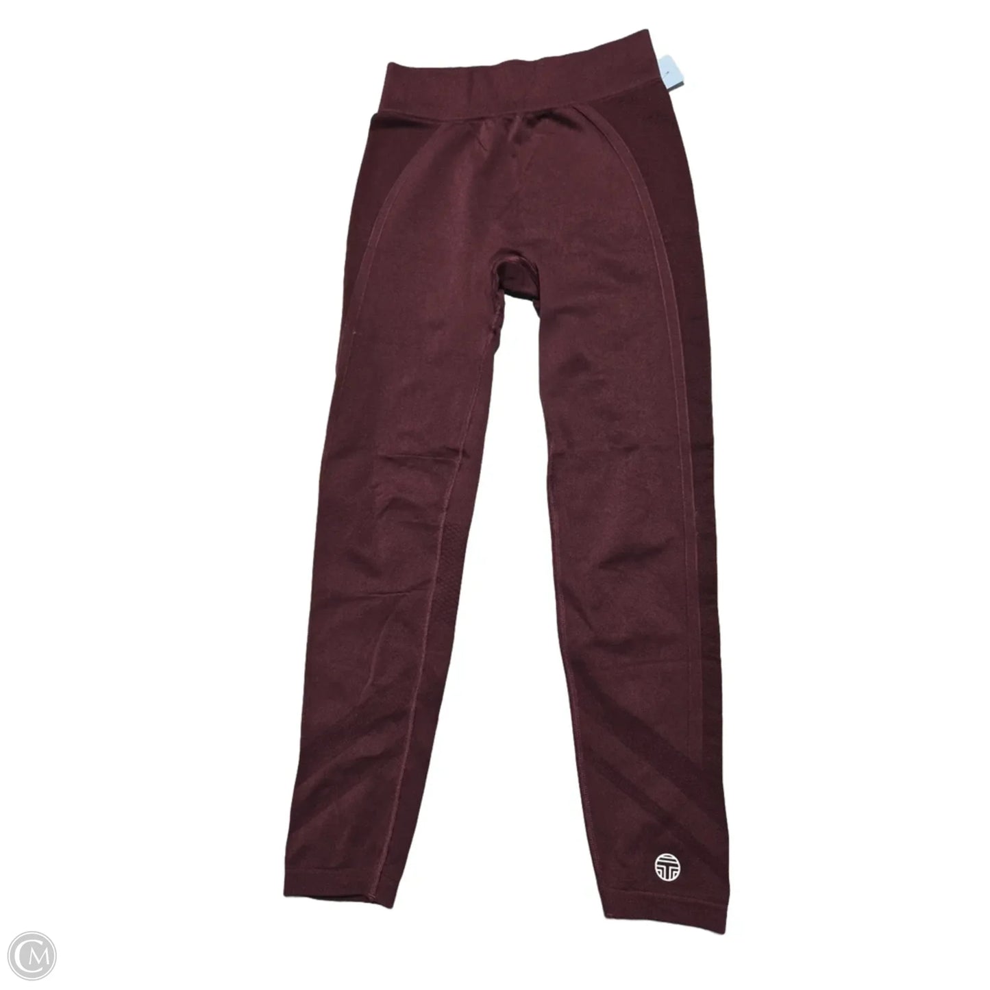 Athletic Leggings By Cmc In Maroon, Size: S