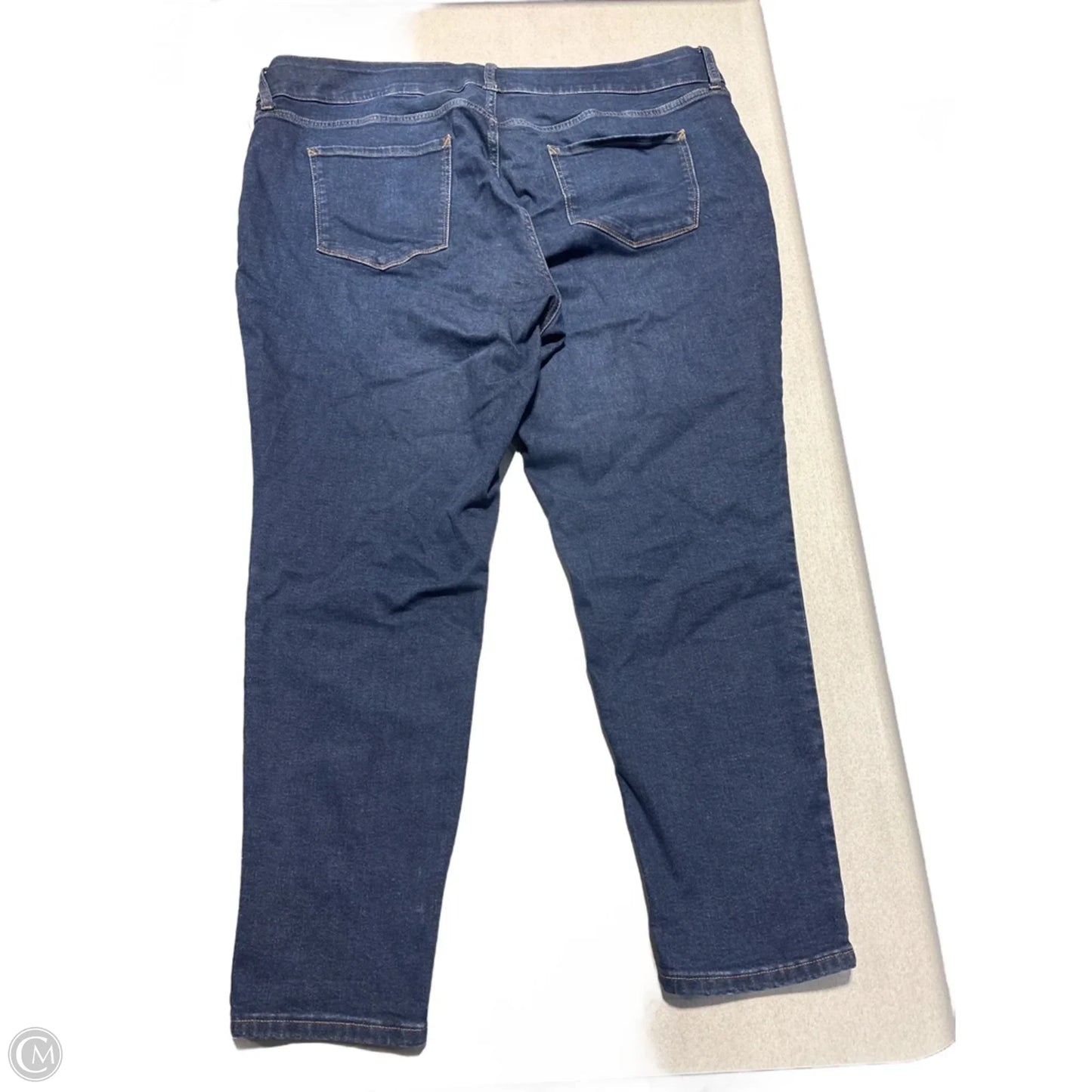 Jeans Straight By Ana In Blue Denim, Size: 22