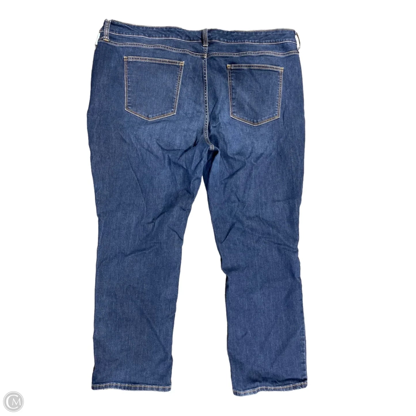 Jeans Straight By St Johns Bay In Blue Denim, Size: 24