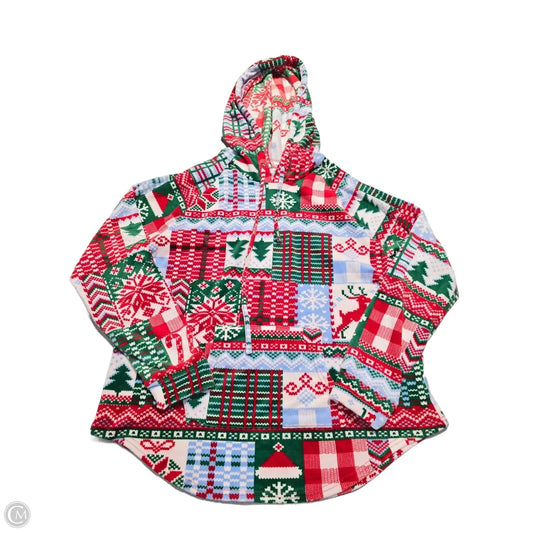 Top Long Sleeve By No Boundaries In Green & Red, Size: Xxl