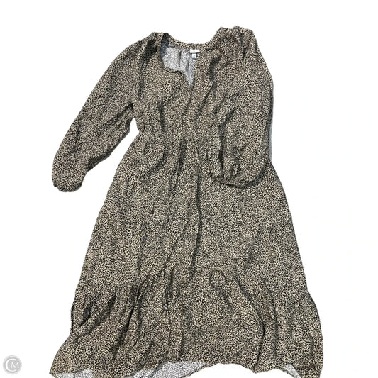 Dress Casual Maxi By A New Day In Animal Print, Size: Xl