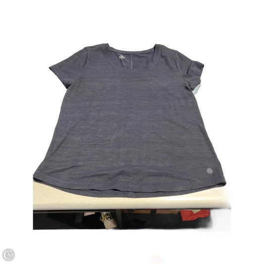 Top Short Sleeve Basic By Talbots In Navy, Size: L