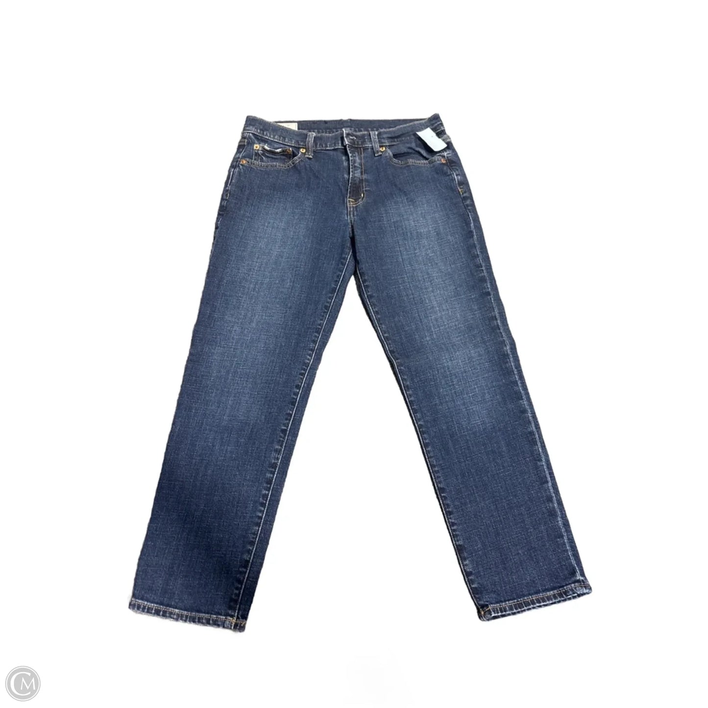 Jeans Straight By Gap In Blue Denim, Size: 6