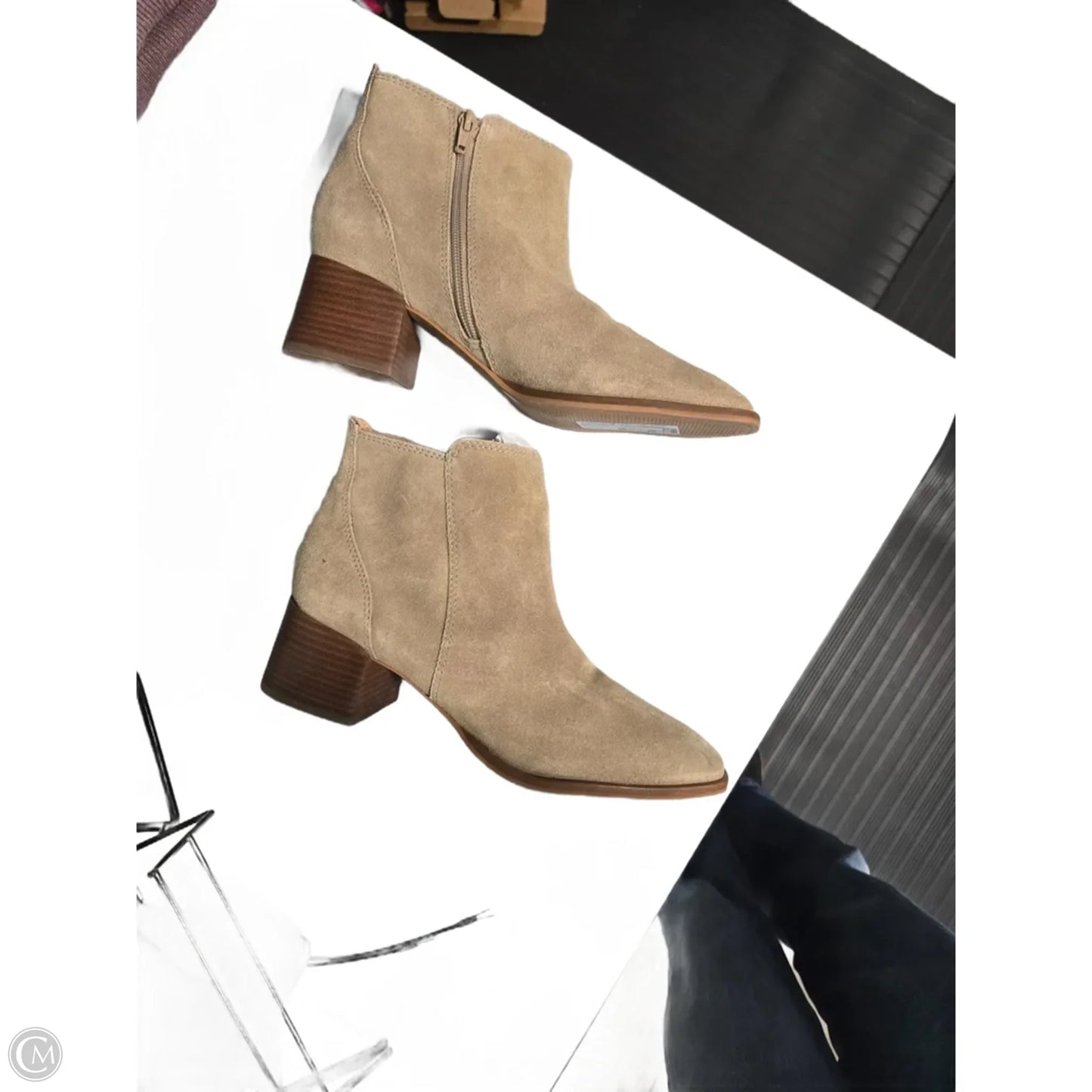 Boots Ankle Flats By Lucky Brand In Tan, Size: 10