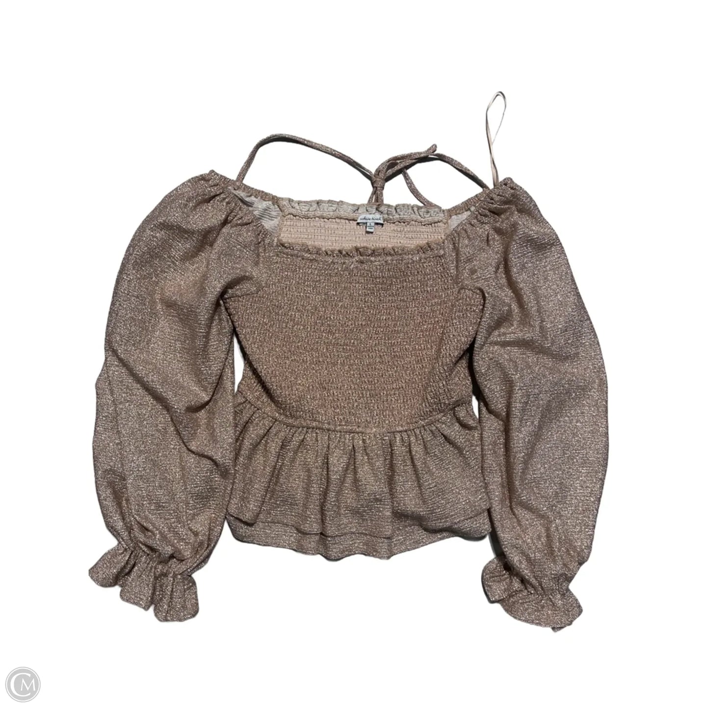 Top Long Sleeve By White Birch In Rose Gold, Size: L