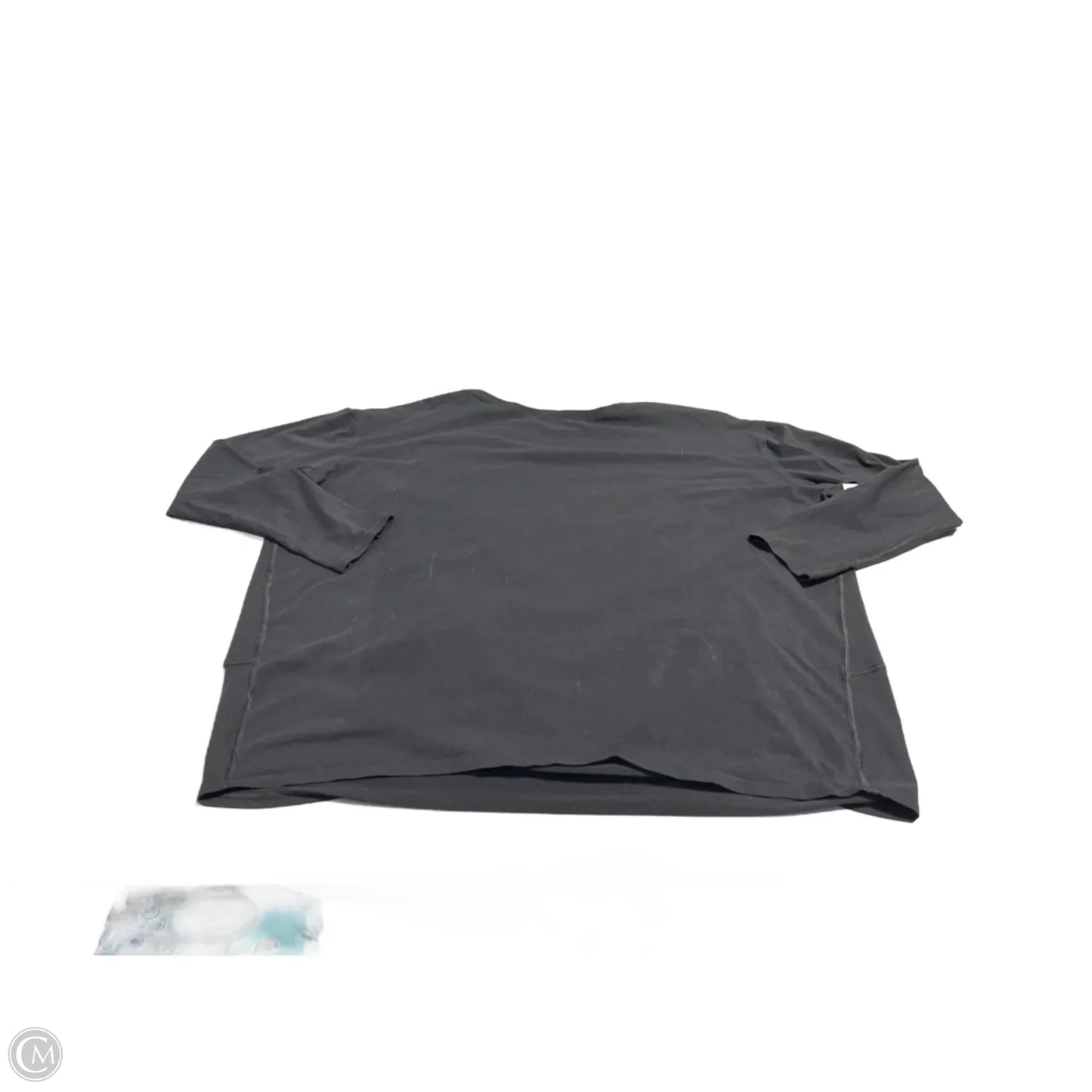 Athletic Top Long Sleeve Collar By Lululemon In Black, Size: Xl