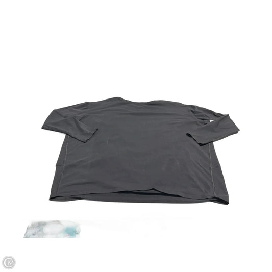 Athletic Top Long Sleeve Collar By Lululemon In Black, Size: Xl