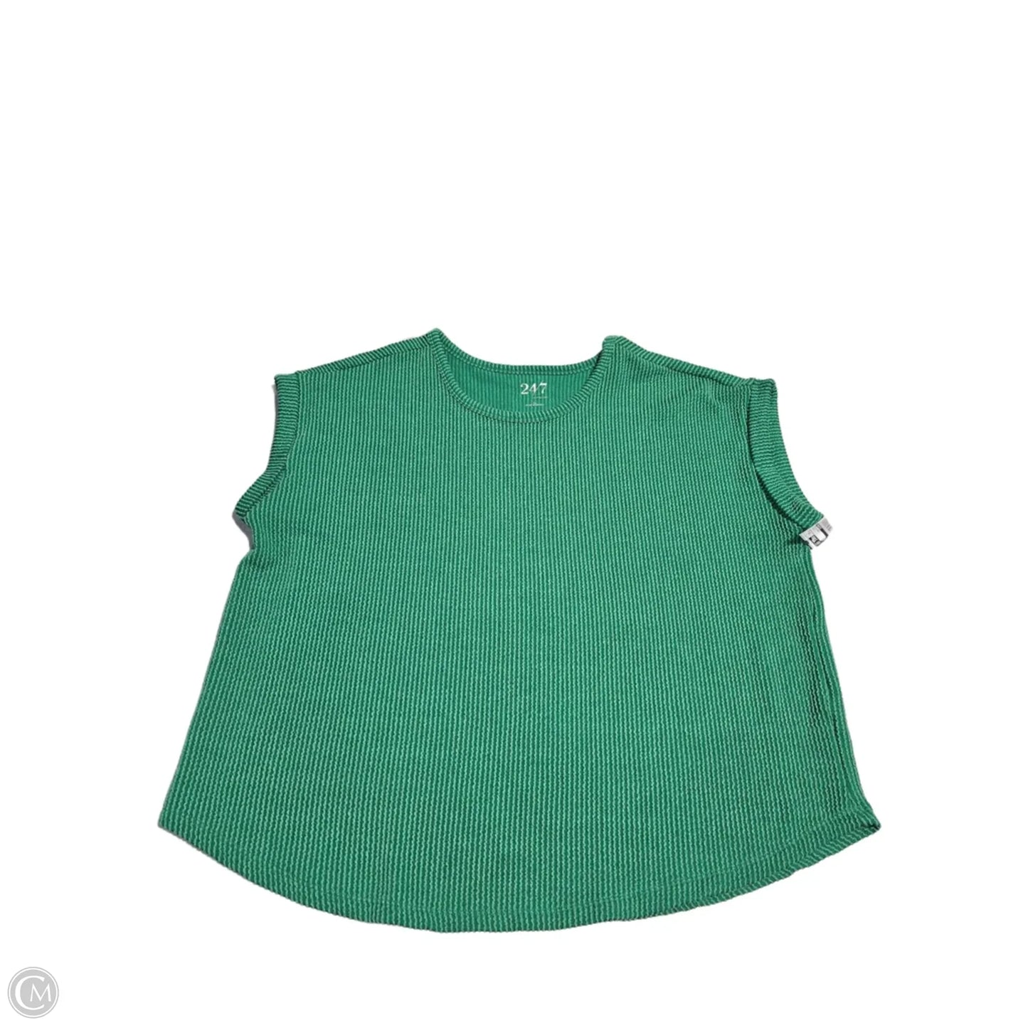 Top Short Sleeve Basic By Maurices In Green, Size: 1x
