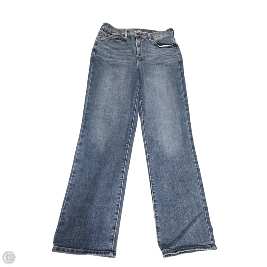 Jeans Boot Cut By Eddie Bauer In Blue Denim, Size: 8l