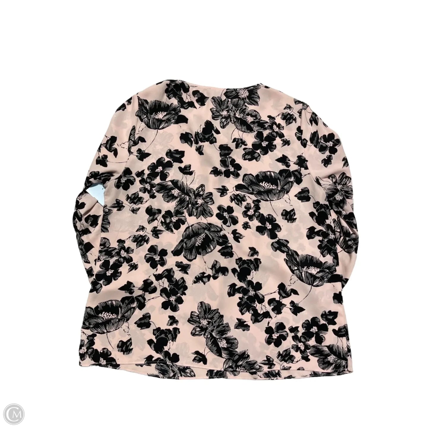 Blouse 3/4 Sleeve By Roz And Ali In Pink, Size: L